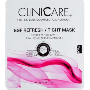 Clinicare EGF Refresh/Tight Anti-Ageing, Anti-Wrinkle & Skin Rejuvenation Mask with Hyaluronic Acid